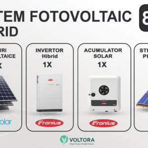 Sistem Fotovoltaic Fronius hibrid 8 kw trifazat