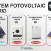 Sistem Fotovoltaic Fronius hibrid 10 kw trifazat