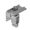 Clemă de capăt din aluminiu pentru sistem de montaj fotovoltaic, imagine ilustrativă