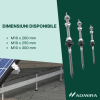 Șurub ancoră cu garnitură pentru montaj fotovoltaic pe acoperiș din tablă, imagine ilustrativă
